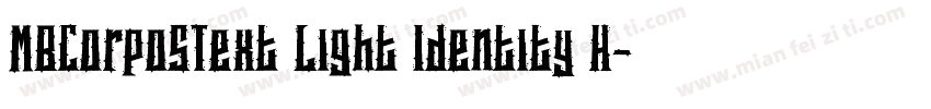 MBCorpoSText Light Identity H字体转换